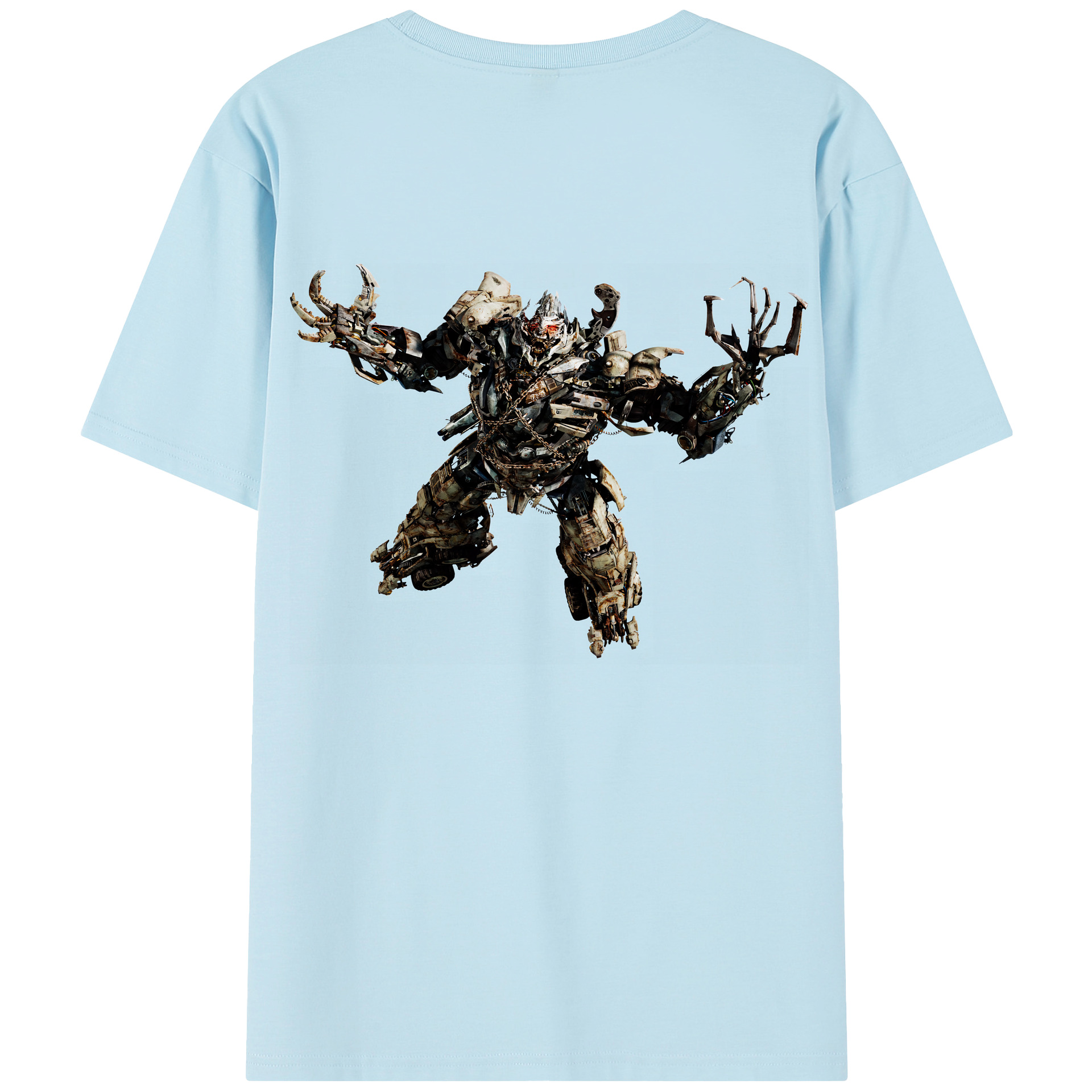 （画像用） Transformers トランスフォーマー 綿100％半袖Tシャツ（背面プリント）